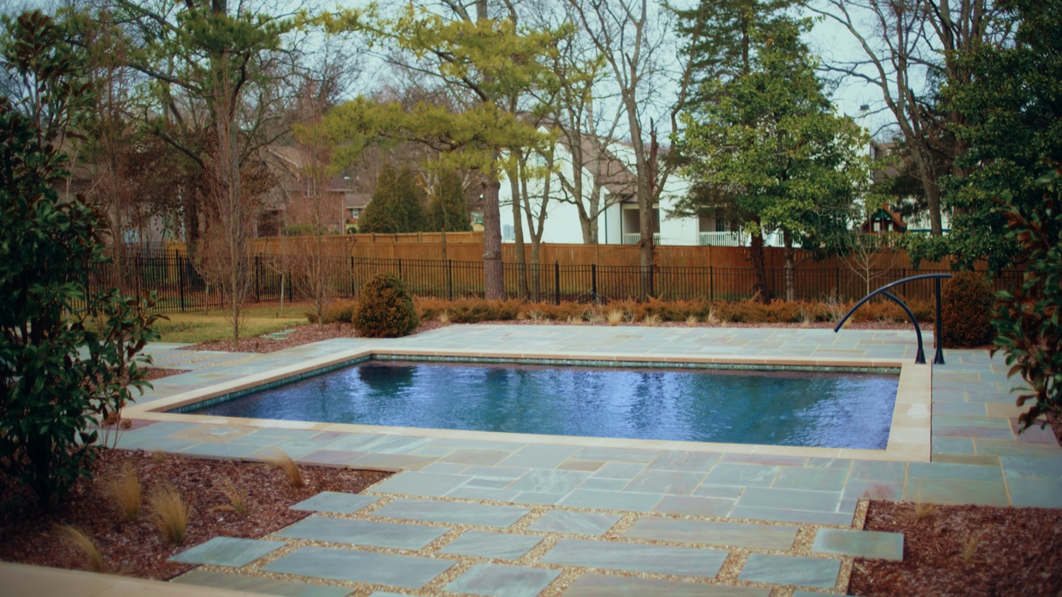 Beautiful custom swimming pool by American Dream Custom Pools